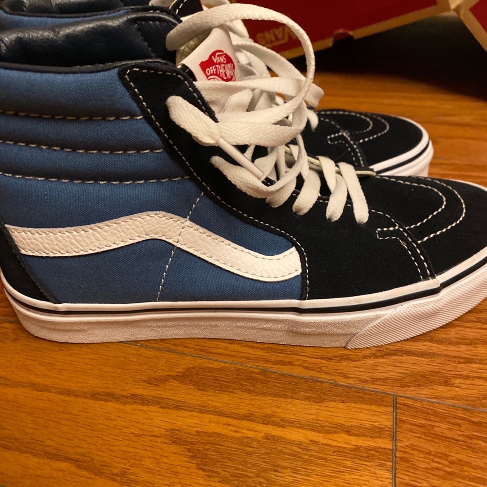 Vans Sk8-Hi Blue/Black/White - Picture 6 of 8